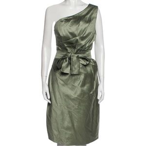 Monique Lhuillier One Shoulder dress L US10